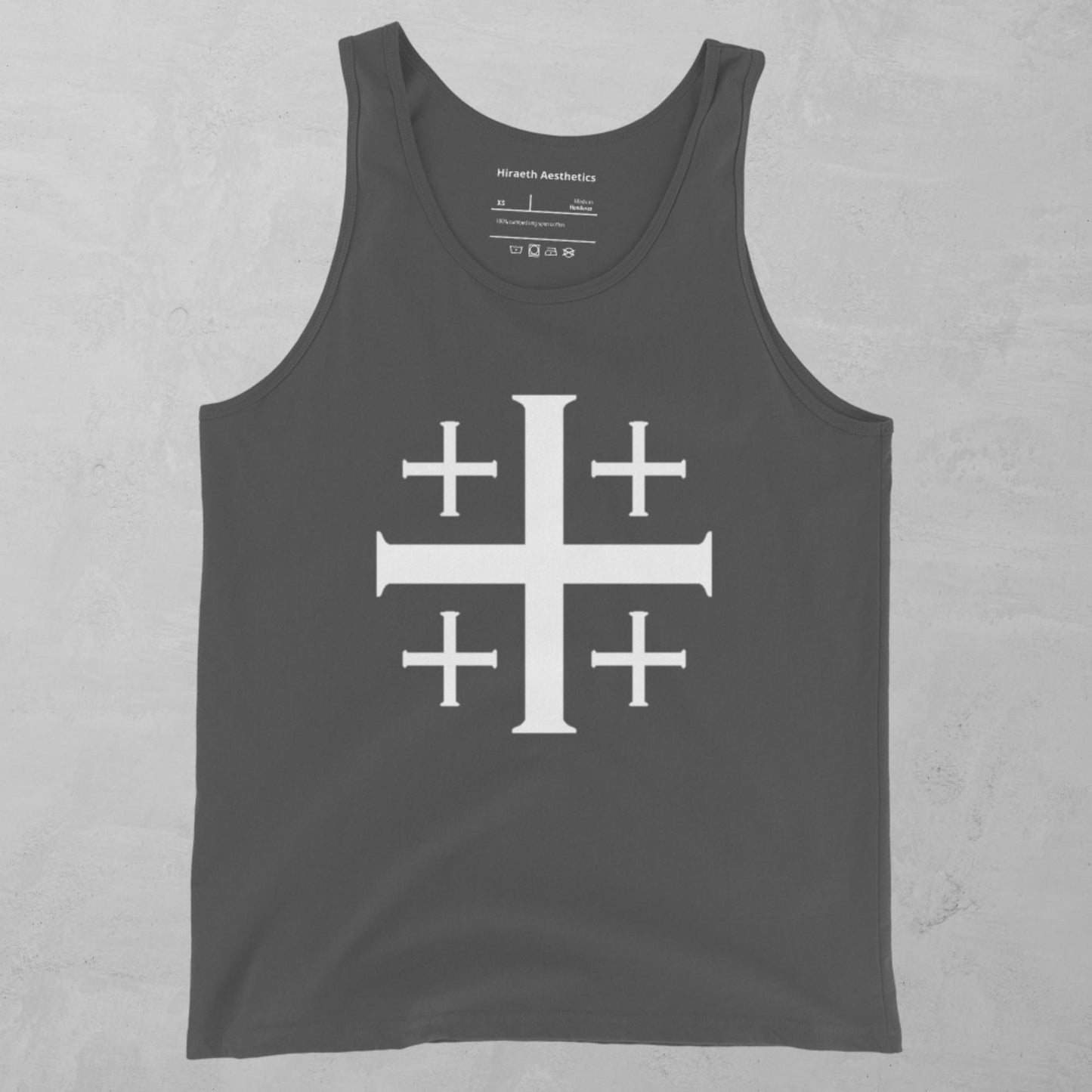 Jerusalem Cross in white Tank Top