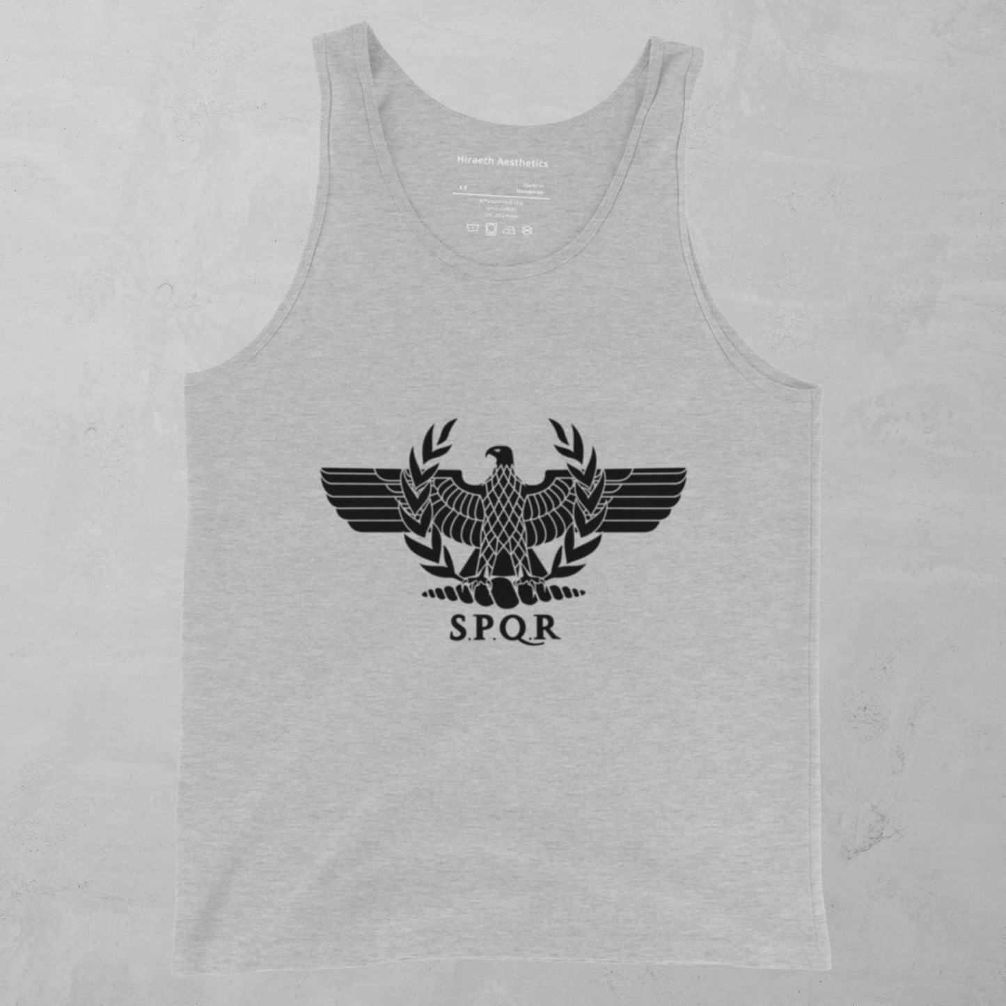 SPQR in Black Tank Top