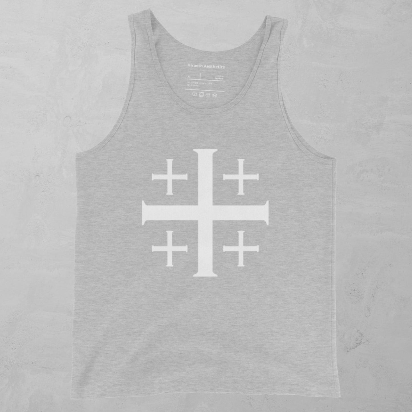 Jerusalem Cross in white Tank Top