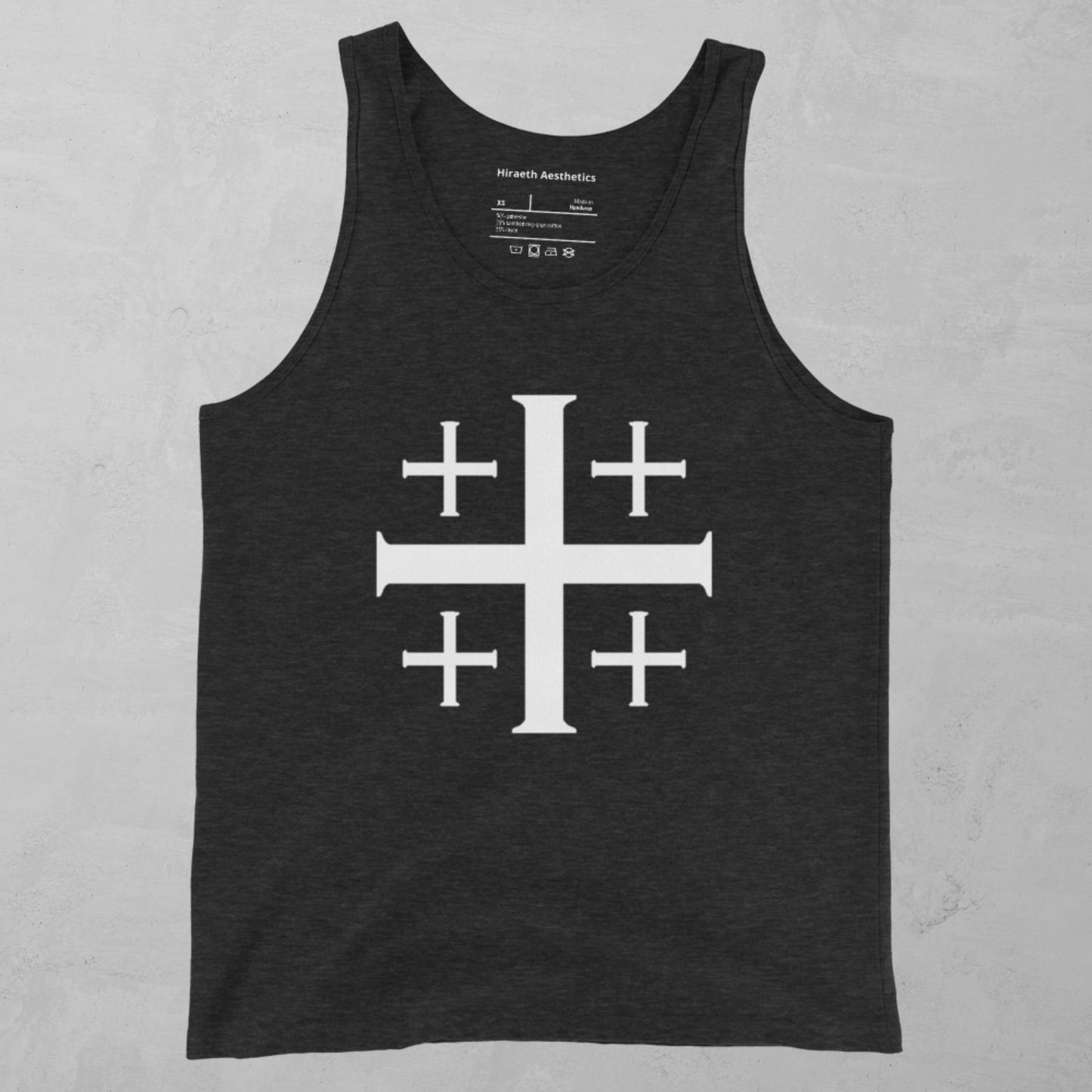 Jerusalem Cross in white Tank Top
