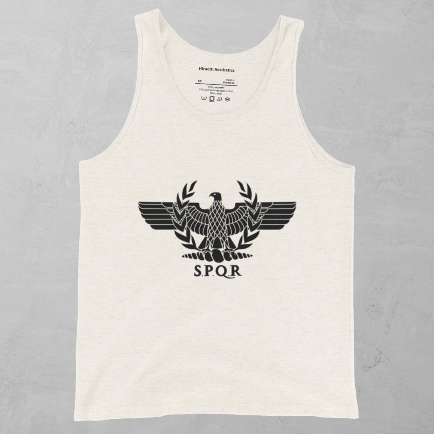 SPQR in Black Tank Top