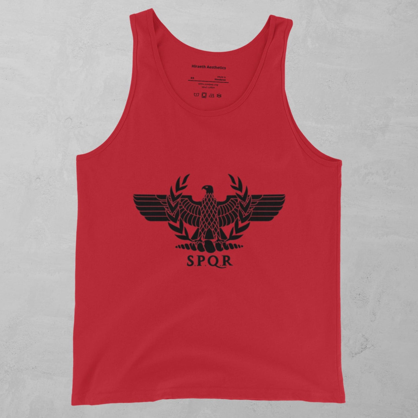 SPQR in Black Tank Top