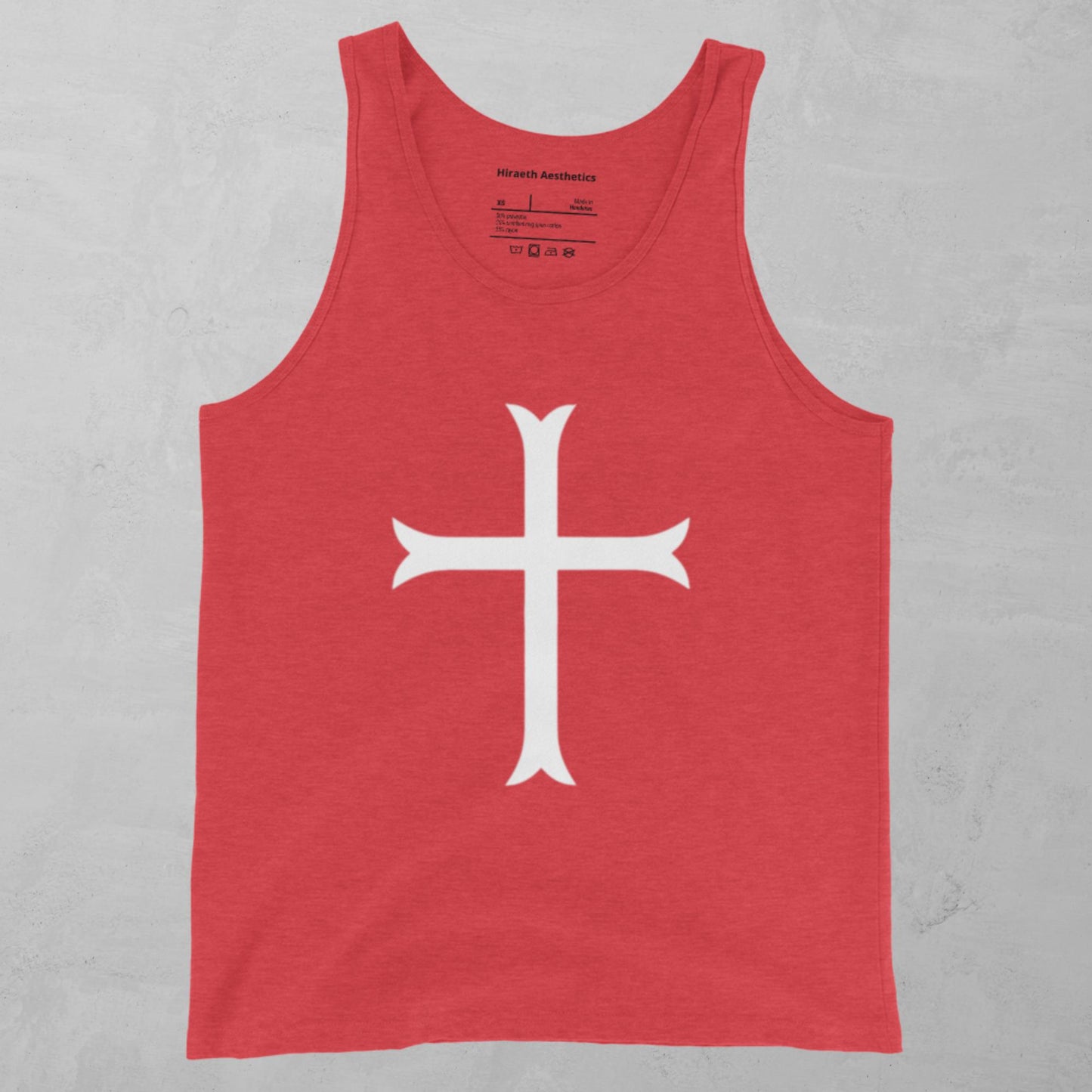 Cross in white Tank Top