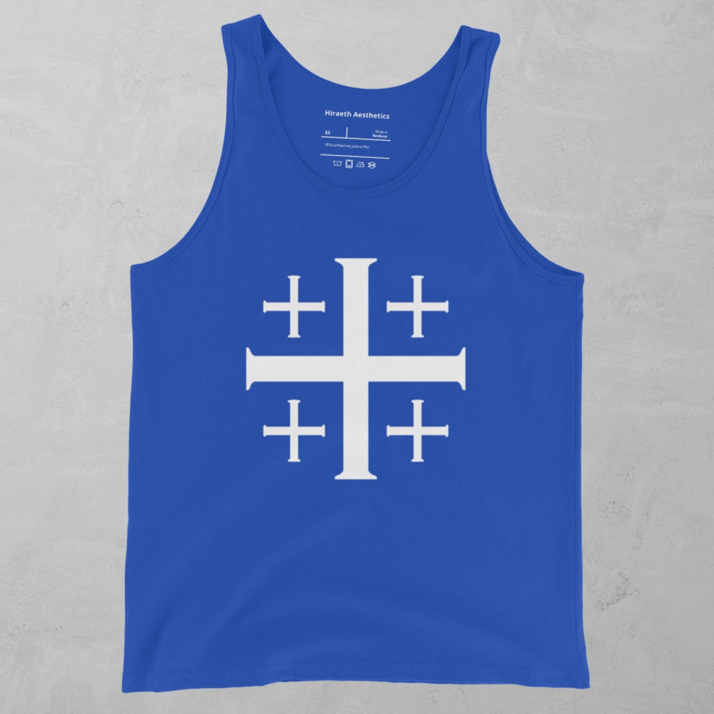 Jerusalem Cross in white Tank Top