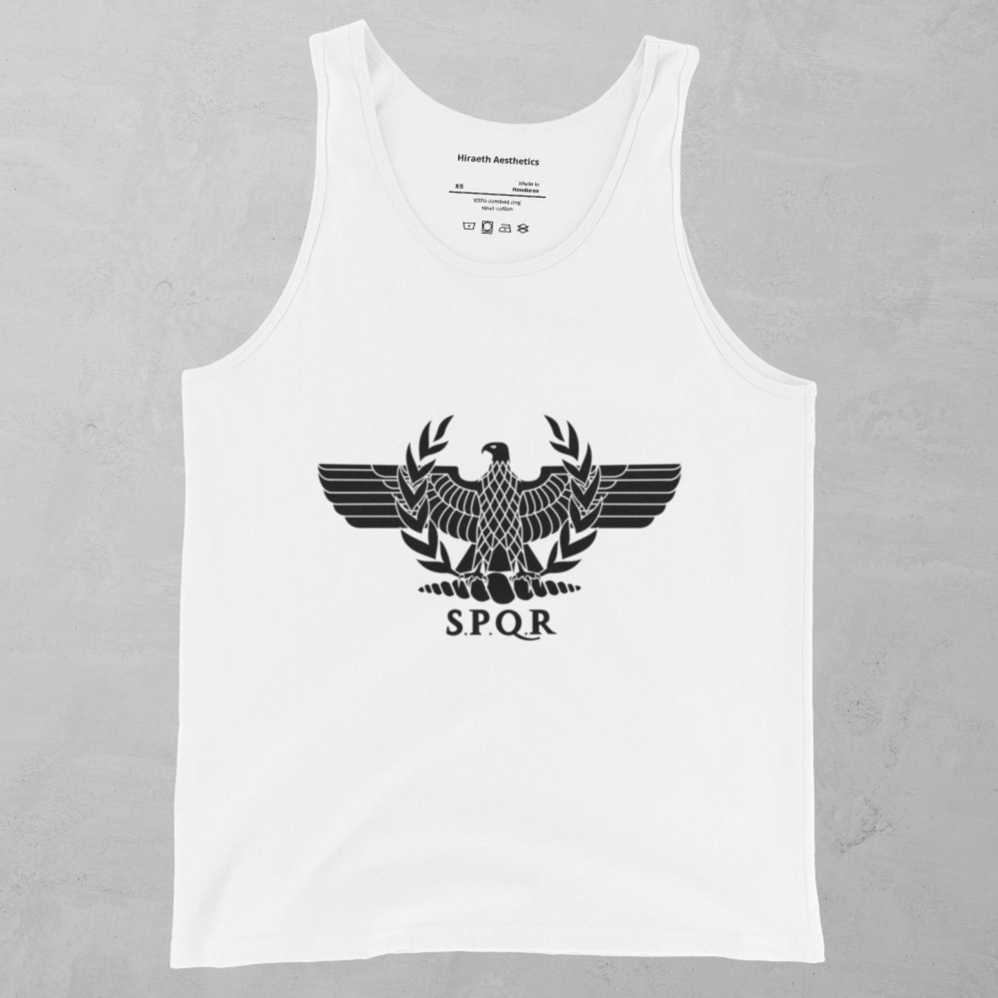 SPQR in Black Tank Top