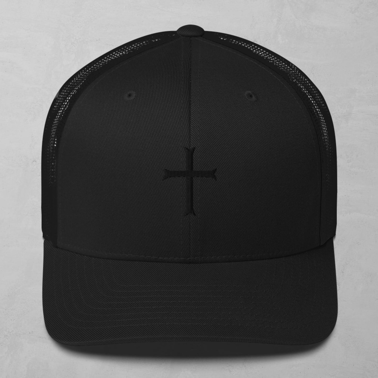 Cross in black Trucker Cap