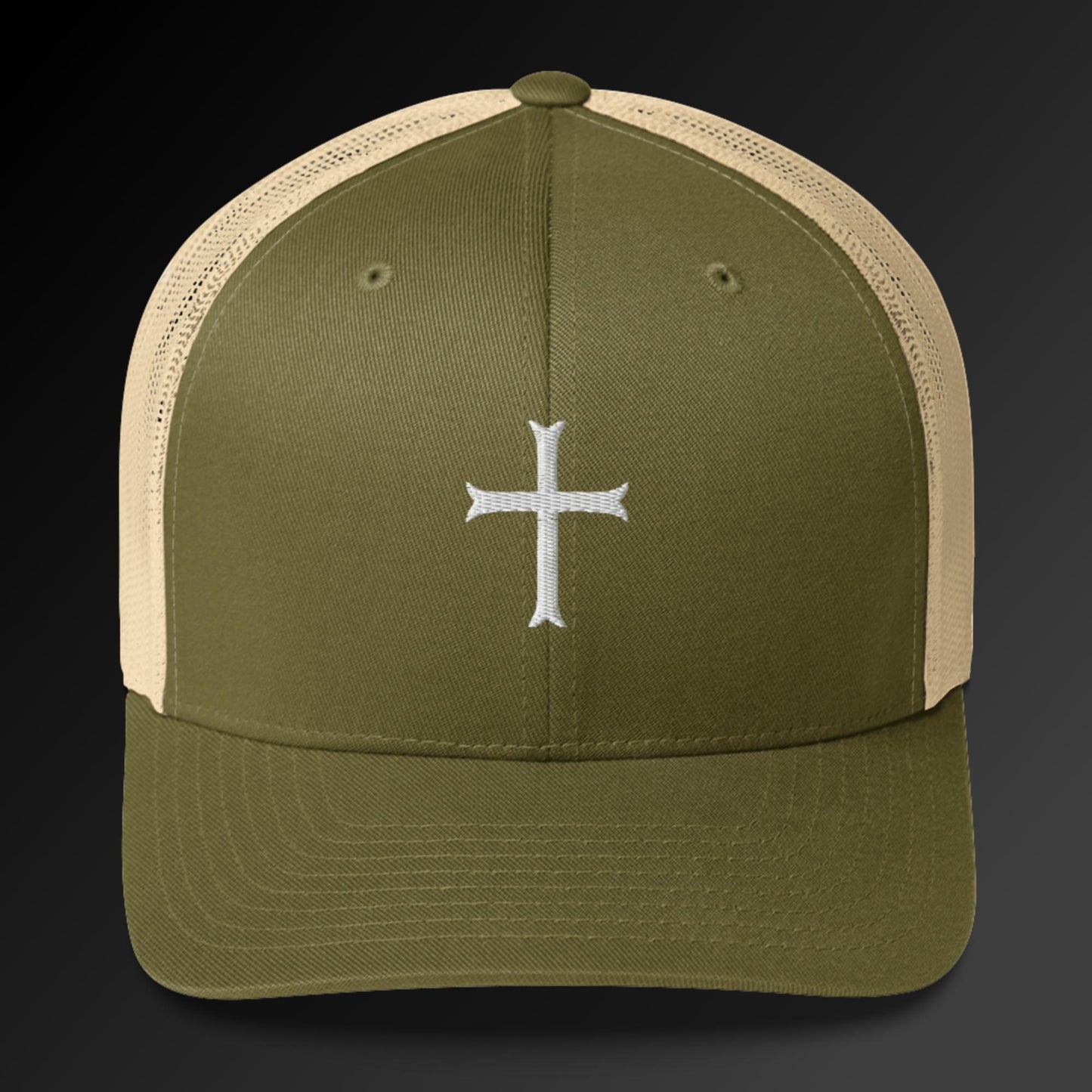 Cross in white Trucker Cap