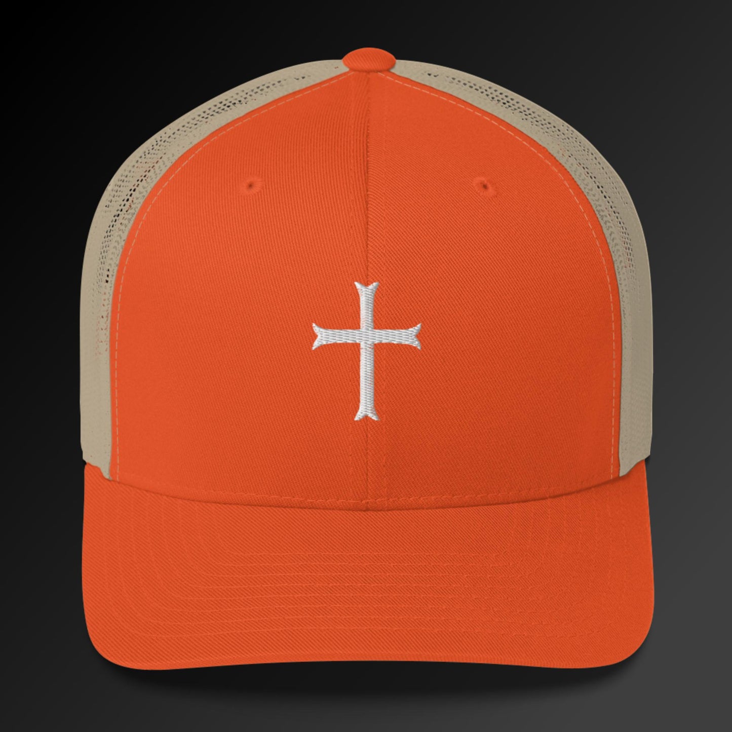 Cross in white Trucker Cap