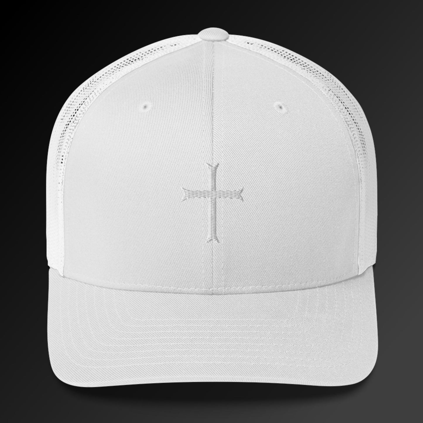 Cross in white Trucker Cap