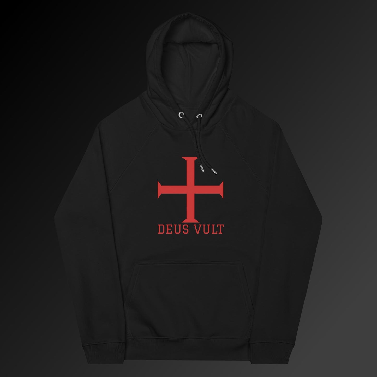 Deus Vult large symbol hoodie