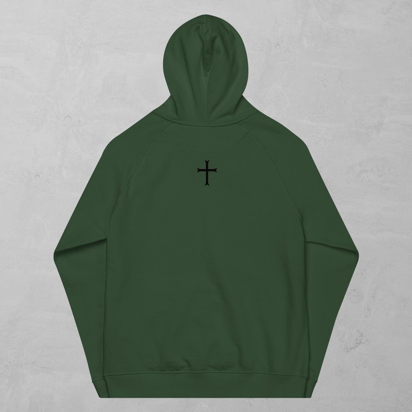Cross in black - hoodie