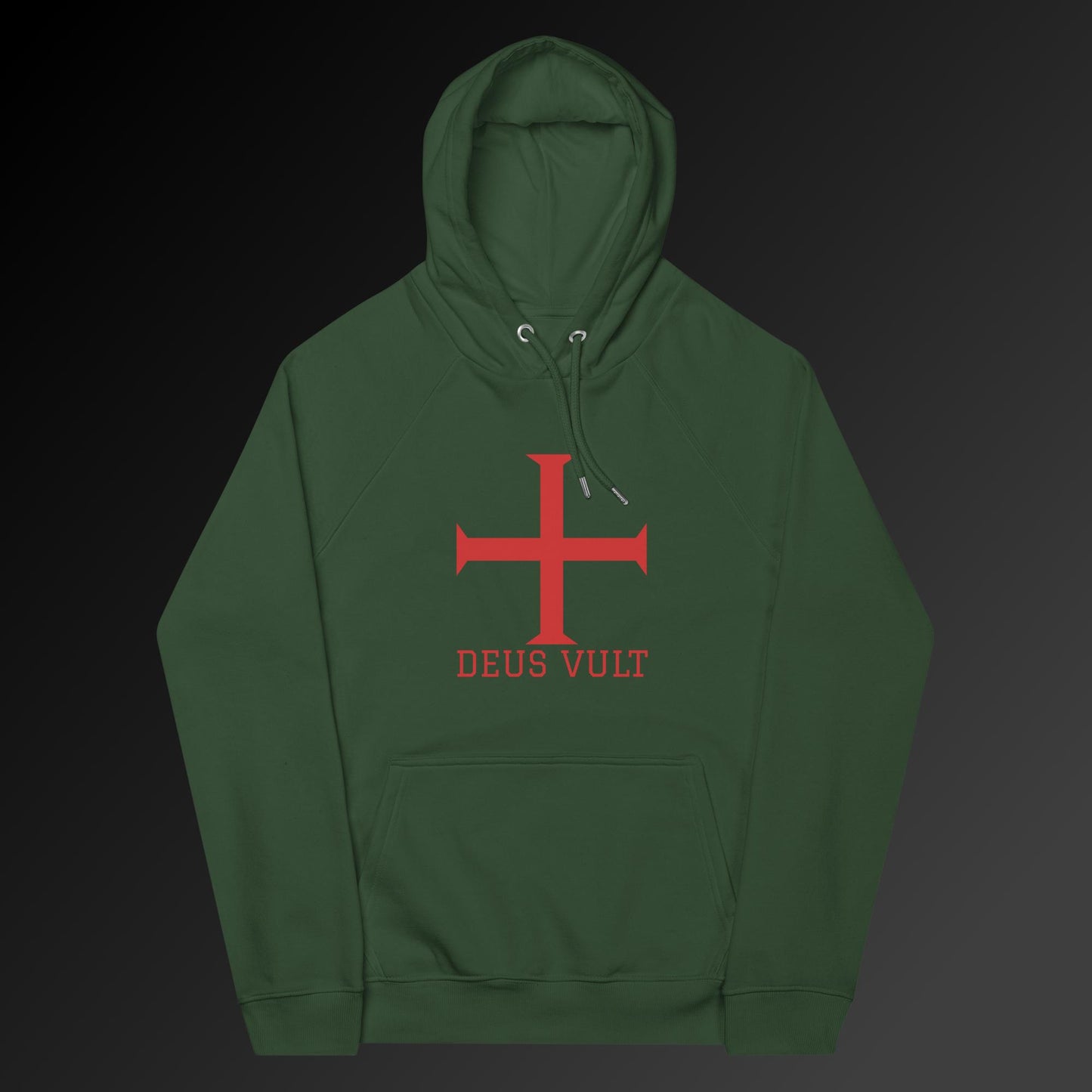 Deus Vult large symbol hoodie