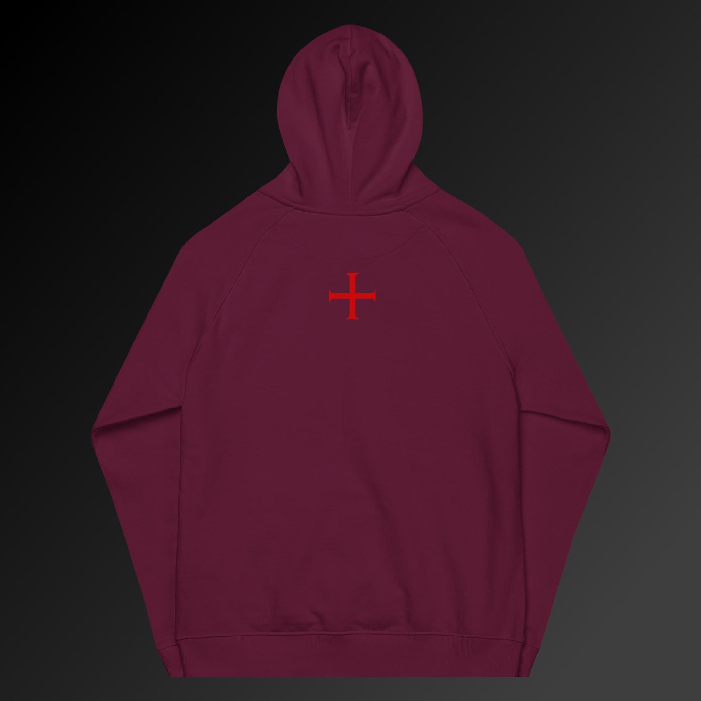 Deus Vult large symbol hoodie