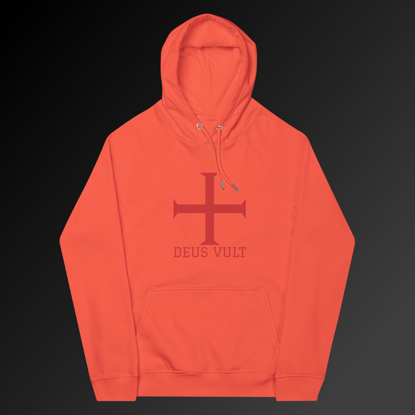 Deus Vult large symbol hoodie
