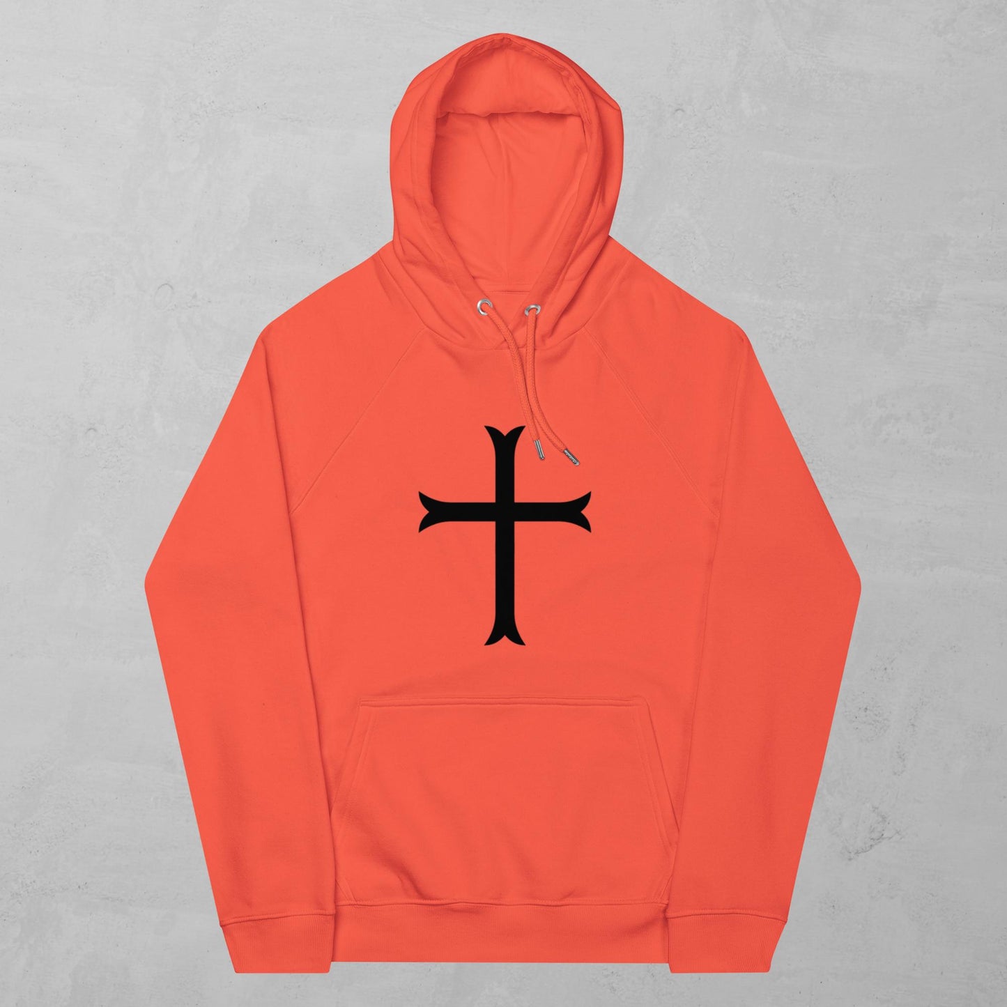 Cross in black - hoodie