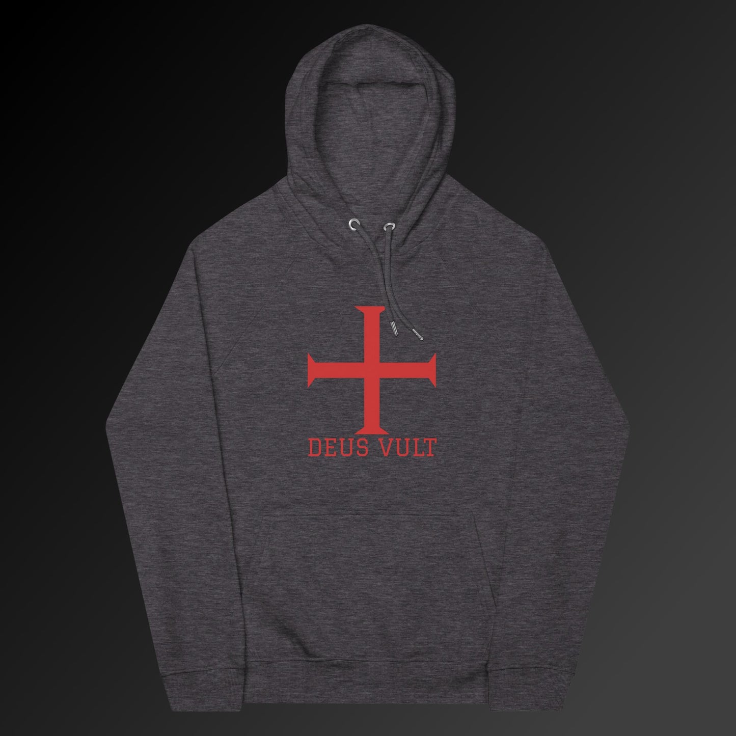 Deus Vult large symbol hoodie
