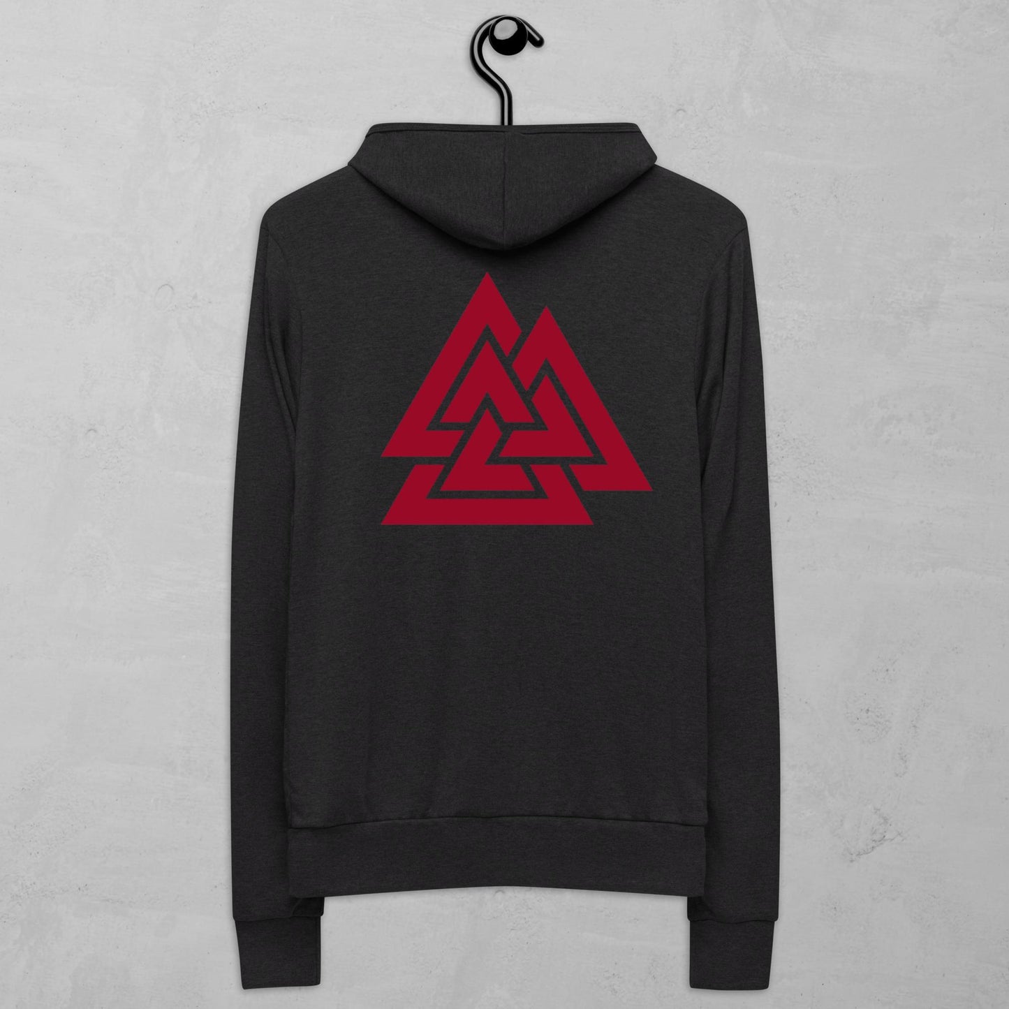 Viking Valknut zip hoodie