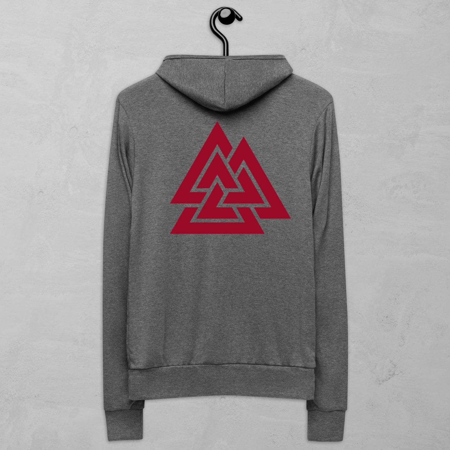 Viking Valknut zip hoodie