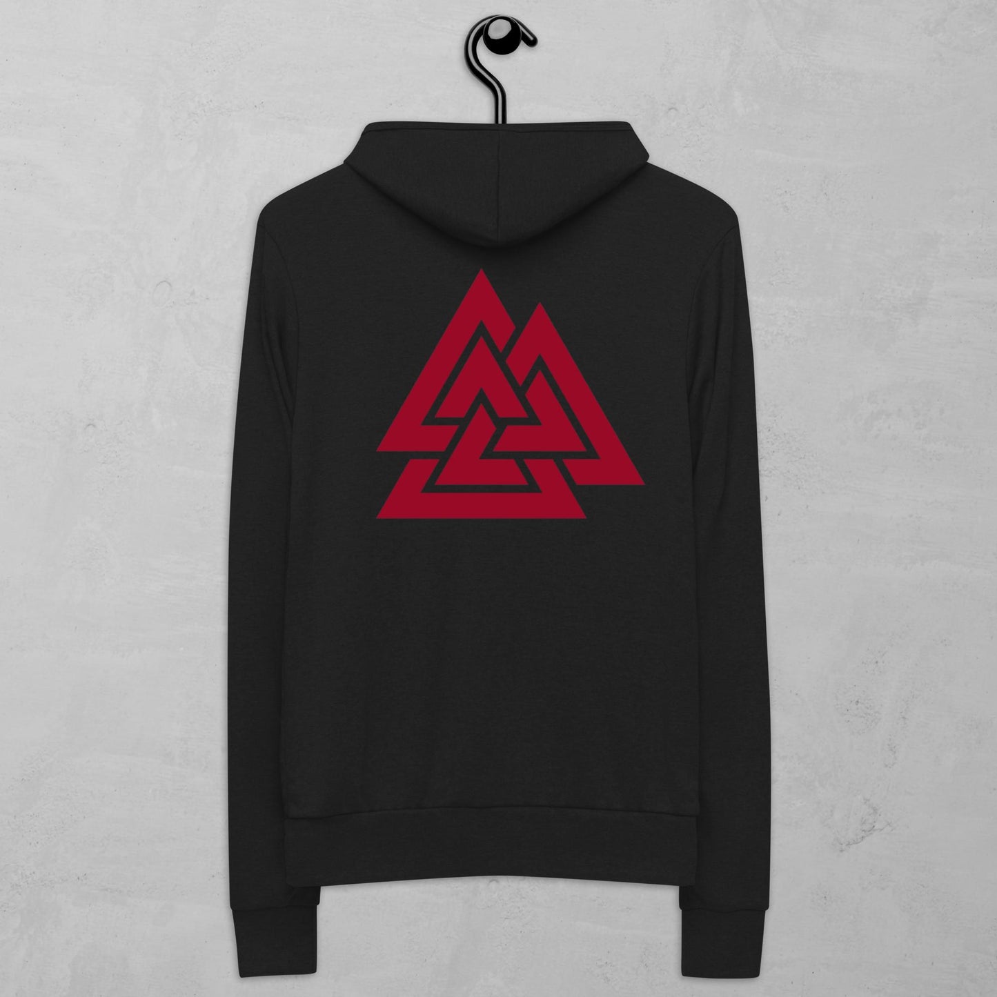 Viking Valknut zip hoodie