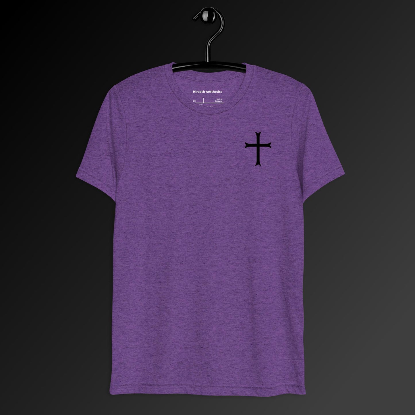 Cross in black t-shirt