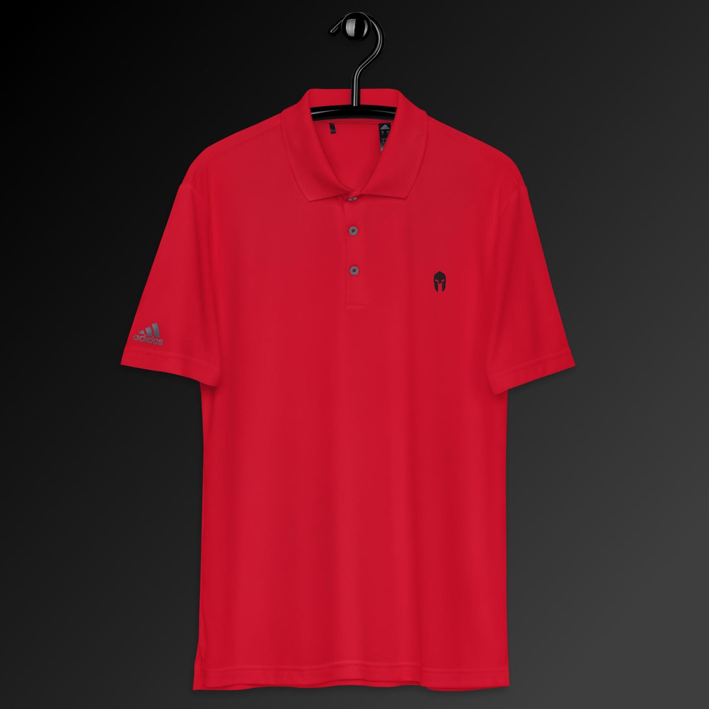SPARTAN black symbol adidas performance polo