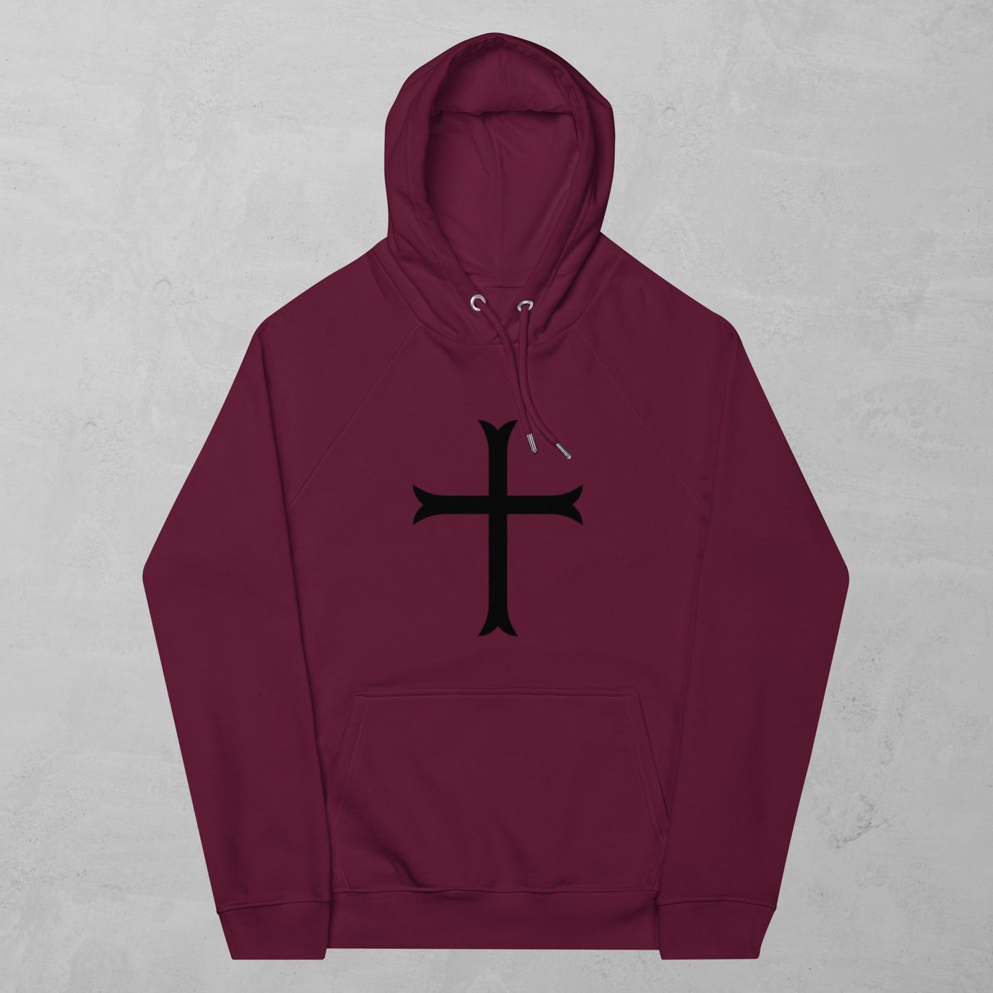Cross in black - hoodie